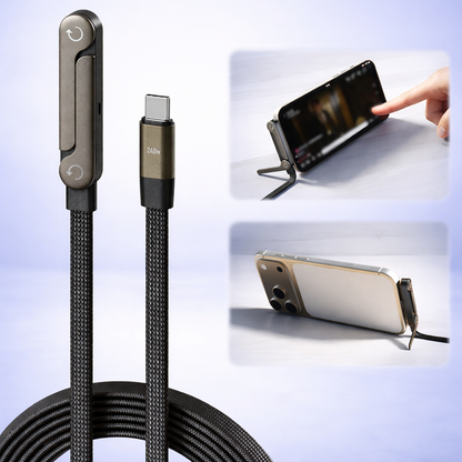 Bluemooncart™ Invisible Holder Charger Cable with Stand
