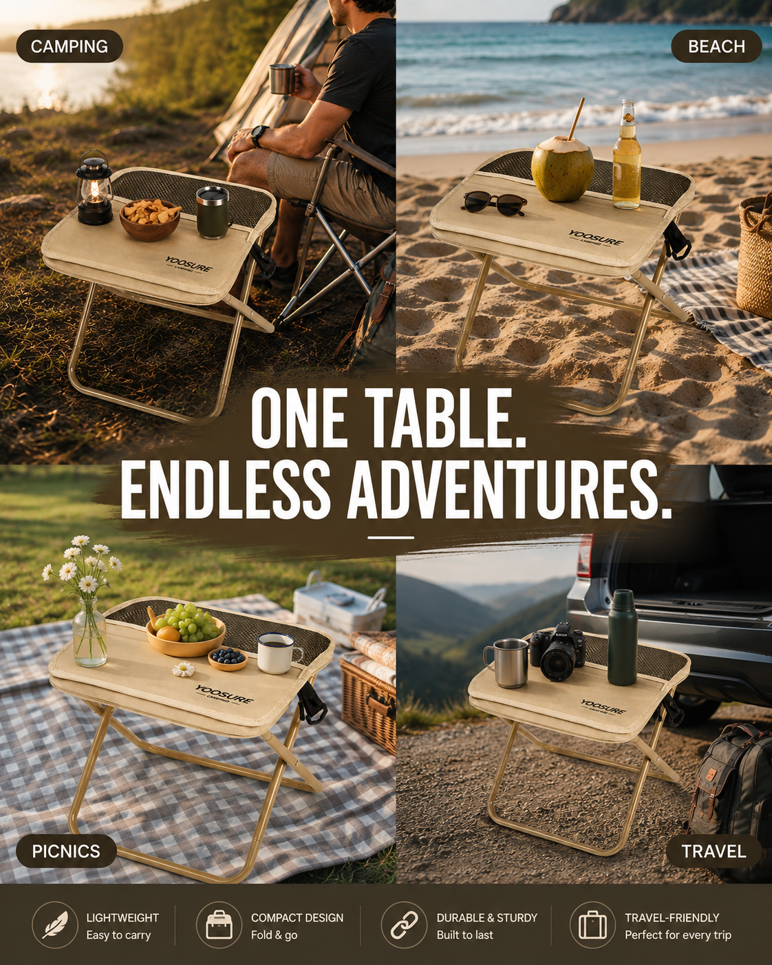Bluemoon™ Fold & Go Outdoor Table