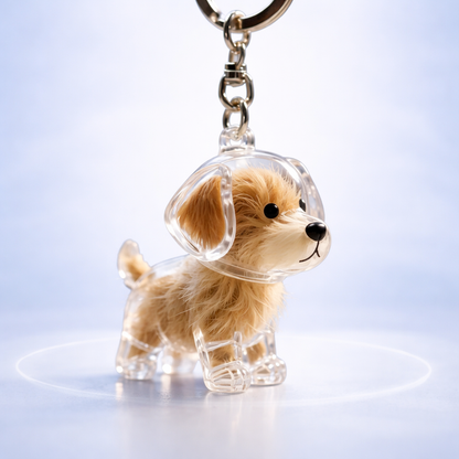 Bluemooncart™ pet Fur Keychain