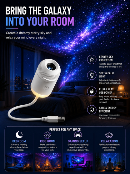 Bluemooncart™Projection Night Light -Starry Sky Lamp for Bedroom